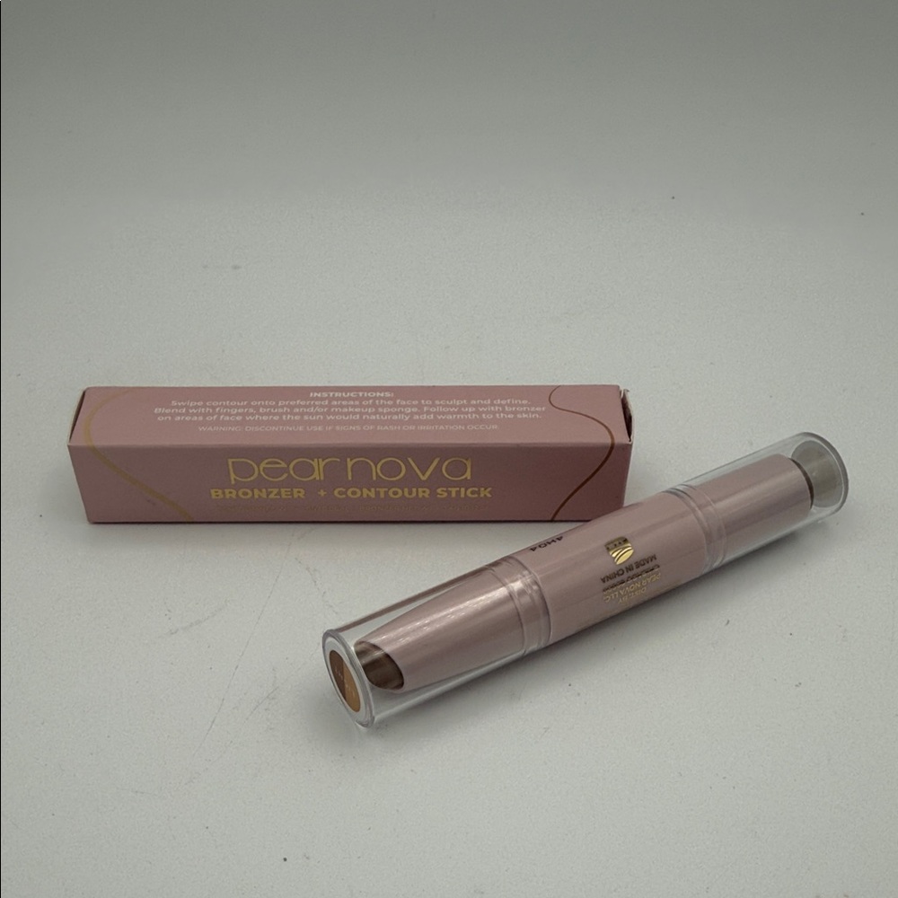 Pear Nova Bronzer + Contour Stick light new makeup